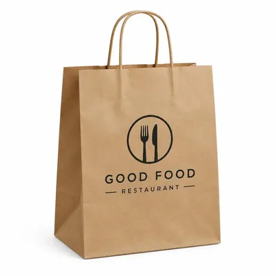 Sac kraft personnalisé hauteur 32 ou 33cm