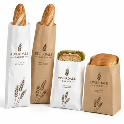Sachet baguette, sandwich ou pain carré personnalisé